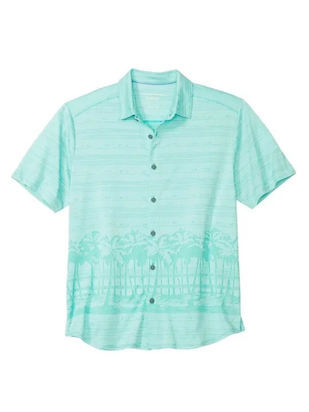 Tommy Bahama Mint Short-Sleeve Palm-Print Button-Front Shirt